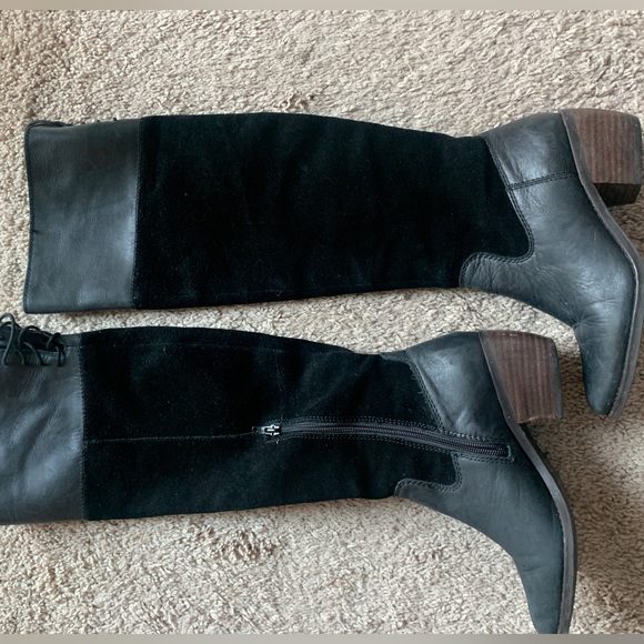 Lucky Brand Leather and Suede Komah Boots - Picture 6 of 9